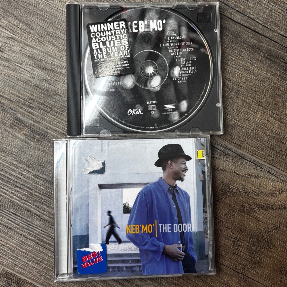 Keb Mo CD Lot Self Titled 1994 and The Door 2000 Blues Music Bundle OKeh Epic